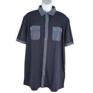Banana Republic Luxury Touch Polo Shirt 2XLT‎ Blue Short Sleeve NWT TP-3536